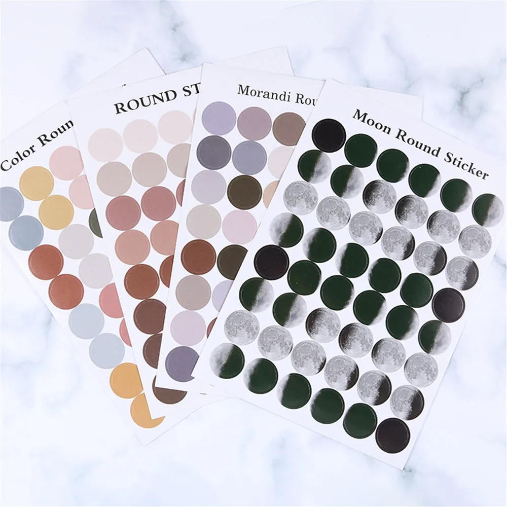 Morandi Color Round Sticker Kawaii Stationery Self Adhesive Moon Stickers DIY Scrapbooking Album Decorations Sealing Labels
Morandi Color Round Sticker Kawaii Stationery Self Adhesive Moon Stickers DIY Scrapbooking Album Decorations Sealing Labels