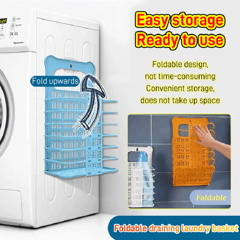 Foldable Storage Basket Wall Mounted Drain Basket Dirty Clothes Basket Portable Household Bathroom Storage Basket Laundry Bucket
Foldable Storage Basket Wall Mounted Drain Basket Dirty Clothes Basket Portable Household Bathroom Storage Basket Laundry Bucket