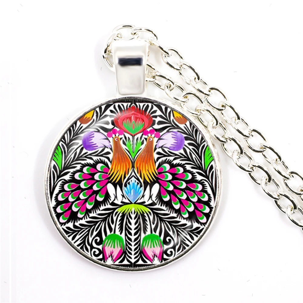2019 New Polish Folk Art Patterns Flowers Necklace 25mm Glass Dome Cabochon Ethnic Bohemia Pendant Jewelry For Women Gift
2019 New Polish Folk Art Patterns Flowers Necklace 25mm Glass Dome Cabochon Ethnic Bohemia Pendant Jewelry For Women Gift