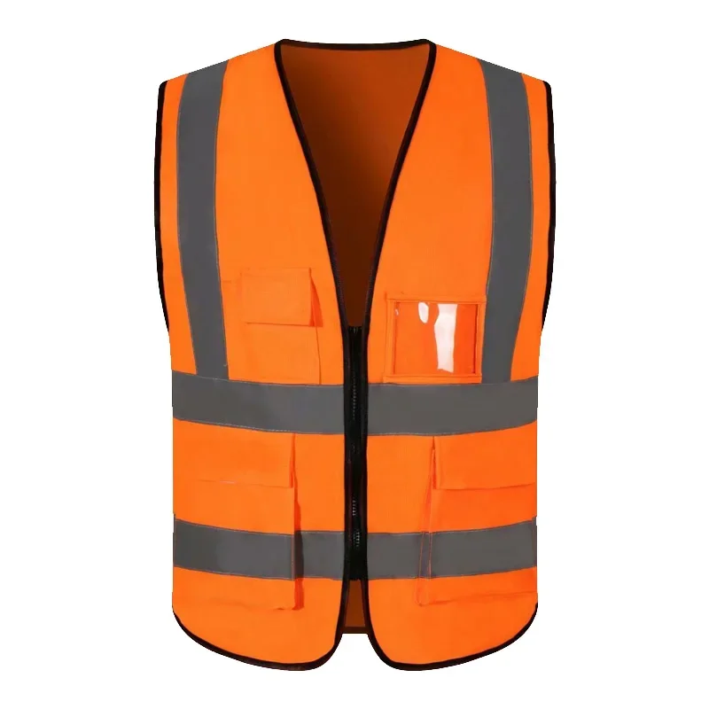 Custom Safety Vest Logo Class 2 High Visibility Vest With 5 Pockets and Zipper Construction Traffic Control Reflective
Custom Safety Vest Logo Class 2 High Visibility Vest With 5 Pockets and Zipper Construction Traffic Control Reflective