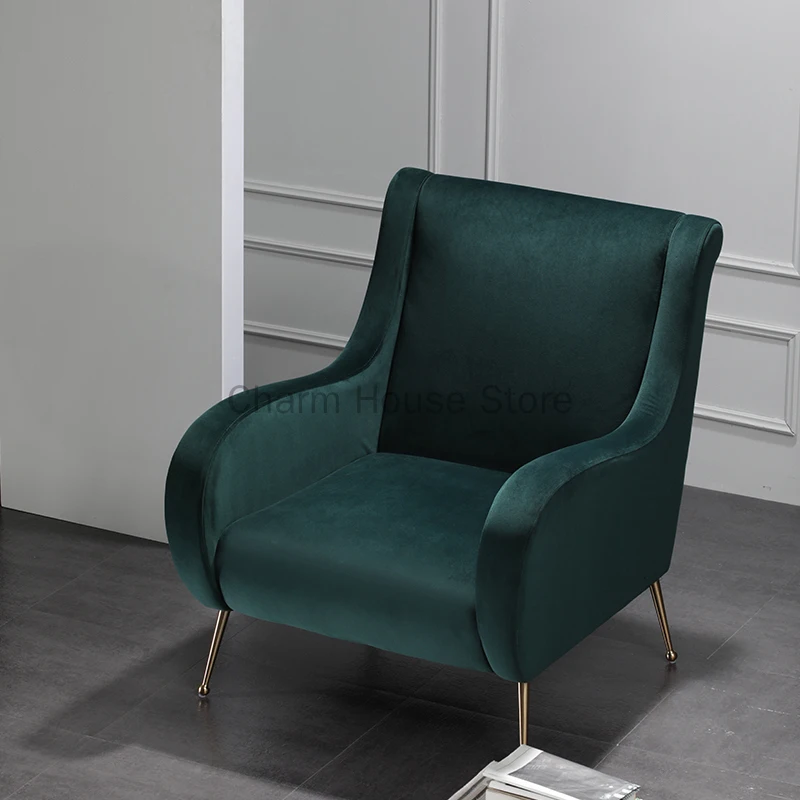 Retro Style Wingback Chair Flannel Single-seat Sofa Chair Small Apartment Living Room Light Luxury American Chair | Monsenhome
Retro Style Wingback Chair Flannel Single-seat Sofa Chair Small Apartment Living Room Light Luxury American Chair | Monsenhome