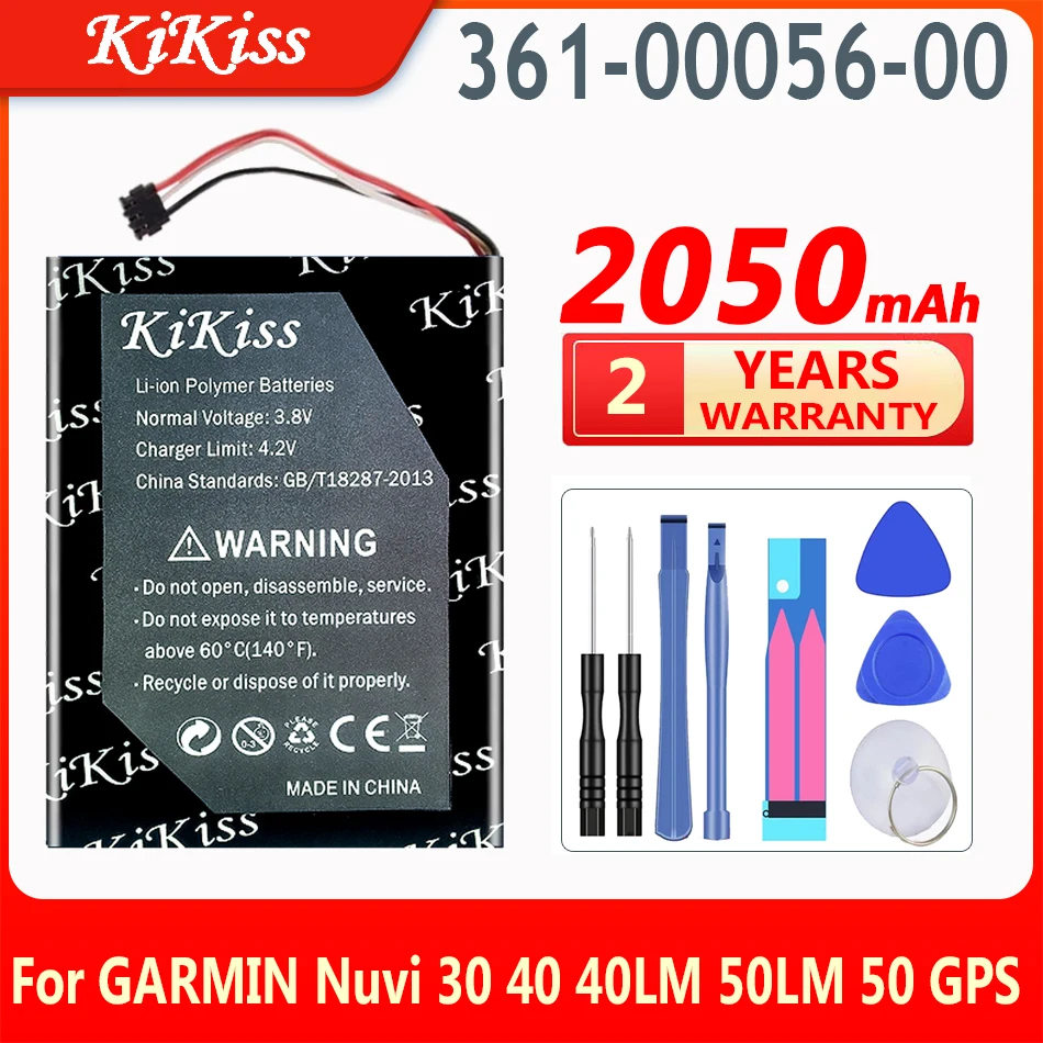 KiKiss 2050mAh Replacement Battery 361-00056-00 For GARMIN GPS Nuvi 30 40 40LM 50LM 50
KiKiss 2050mAh Replacement Battery 361-00056-00 For GARMIN GPS Nuvi 30 40 40LM 50LM 50