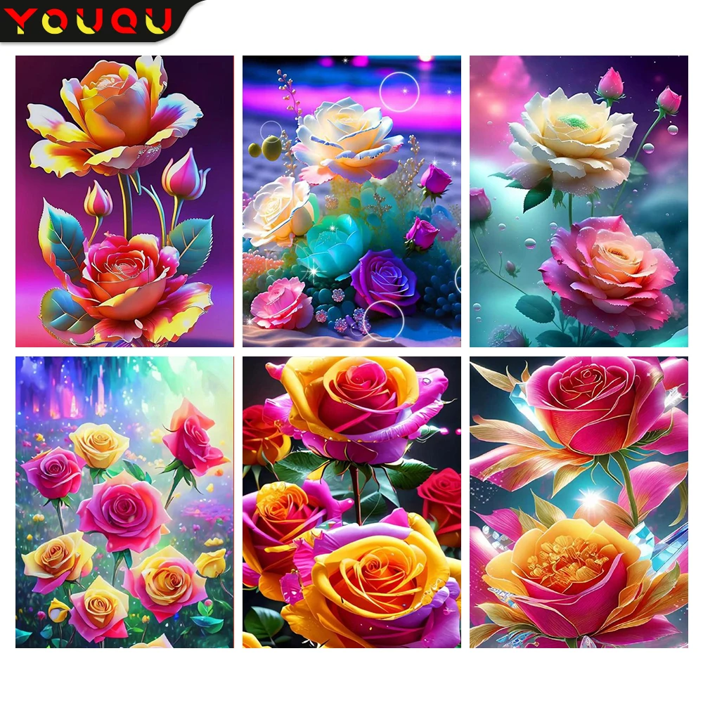 YOUQU Flower Series DIY Mosaic Picture Small Size Diamond Painting 5D "color Rose” Diamond Embroidery Home Decoration Gift
YOUQU Flower Series DIY Mosaic Picture Small Size Diamond Painting 5D "color Rose” Diamond Embroidery Home Decoration Gift