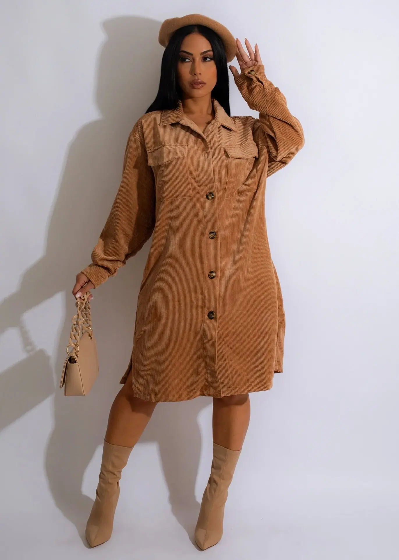 Женское платье-рубашка с длинным рукавом, осенне-зимнее платье, женская одежда, праздничные платья на пуговицах с отложным воротником, плат...
Женское платье-рубашка с длинным рукавом, осенне-зимнее платье, женская одежда, праздничные платья на пуговицах с отложным воротником, плат...