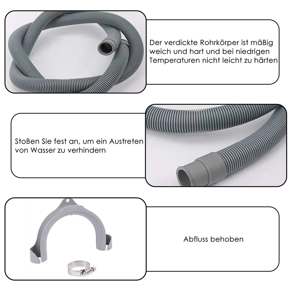 1Set 1.5m,2m Universal Washing Machine Dishwasher Drain Waste Hose Extension Pipe Kit White Connector
1Set 1.5m,2m Universal Washing Machine Dishwasher Drain Waste Hose Extension Pipe Kit White Connector