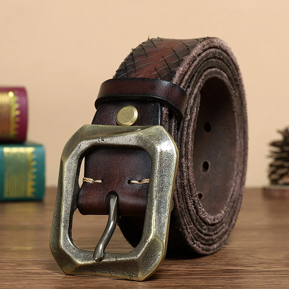 Trend New Thickened Head Layer Cattle Belt Men's Italian Imported Leather Needle Buckle Luxury Brand Design Personality Belt A96
Trend New Thickened Head Layer Cattle Belt Men's Italian Imported Leather Needle Buckle Luxury Brand Design Personality Belt A96