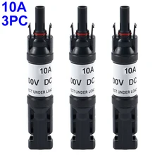 3pcs Photovoltaic Fuse Diode Connector 10A 15A 20A Current Wiring Cable Connection Protection Electrical Supplies