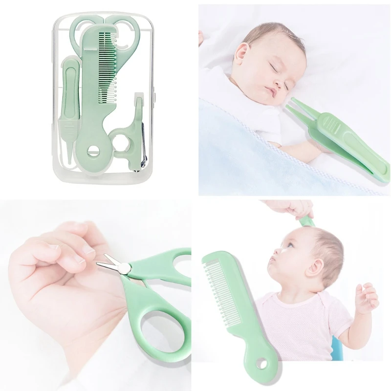 5 Pcs Baby Nail Hair Daily Care Kit Newborn Infant Nail Clipper Scissor Hair Comb Nose Cleaner Safety for Toddler
5 Pcs Baby Nail Hair Daily Care Kit Newborn Infant Nail Clipper Scissor Hair Comb Nose Cleaner Safety for Toddler