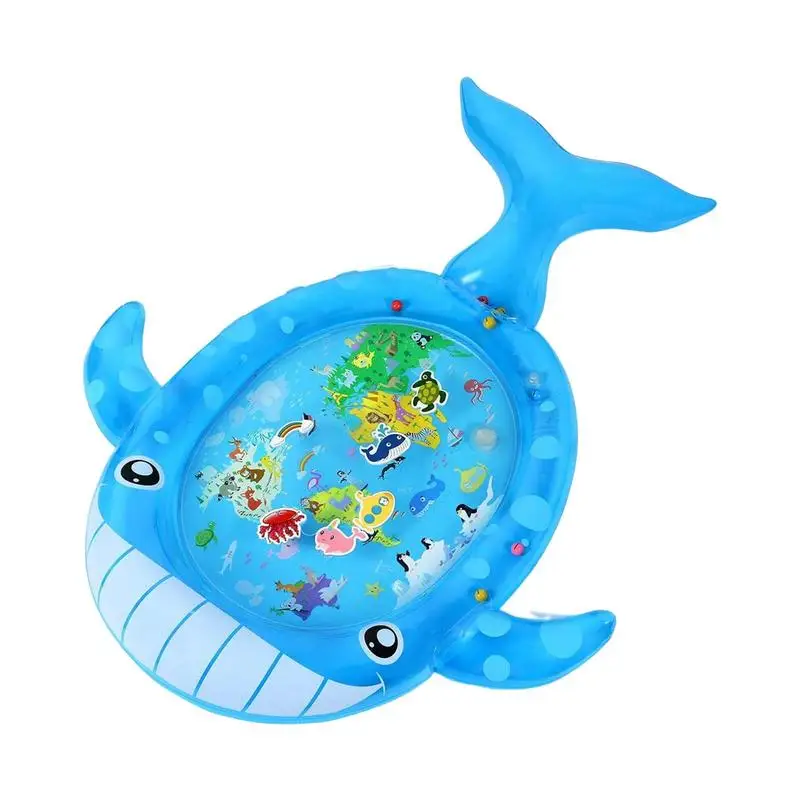 Детский водный коврик, милый игровой коврик в форме акулы для сенсорной активности, Игрушки для раннего развития живота, игрушки для мальчи... 
Детский водный коврик, милый игровой коврик в форме акулы для сенсорной активности, Игрушки для раннего развития живота, игрушки для мальчи...