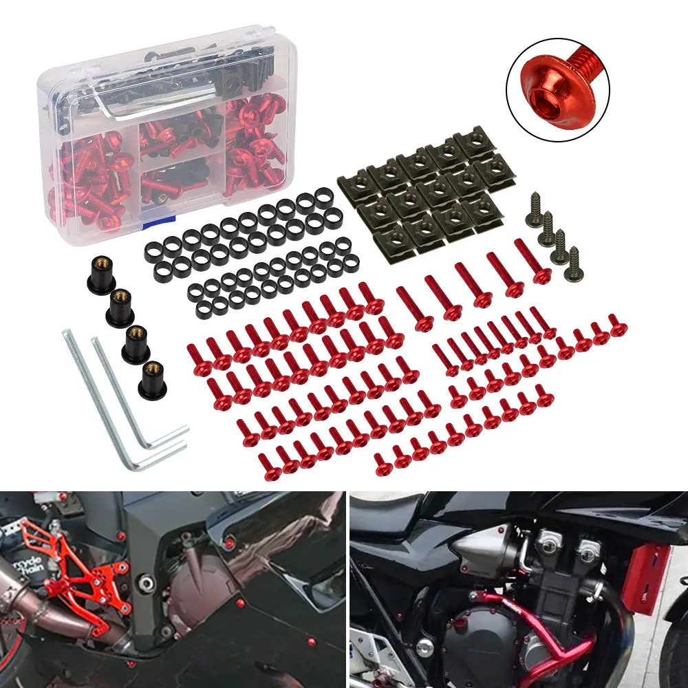 CNC Screws Fairing Bolt Kit For Honda CBR 600 RR 1000 RR 900 929RR 650R F2 F3 F4 137PCS Fastener Clips Screw
CNC Screws Fairing Bolt Kit For Honda CBR 600 RR 1000 RR 900 929RR 650R F2 F3 F4 137PCS Fastener Clips Screw