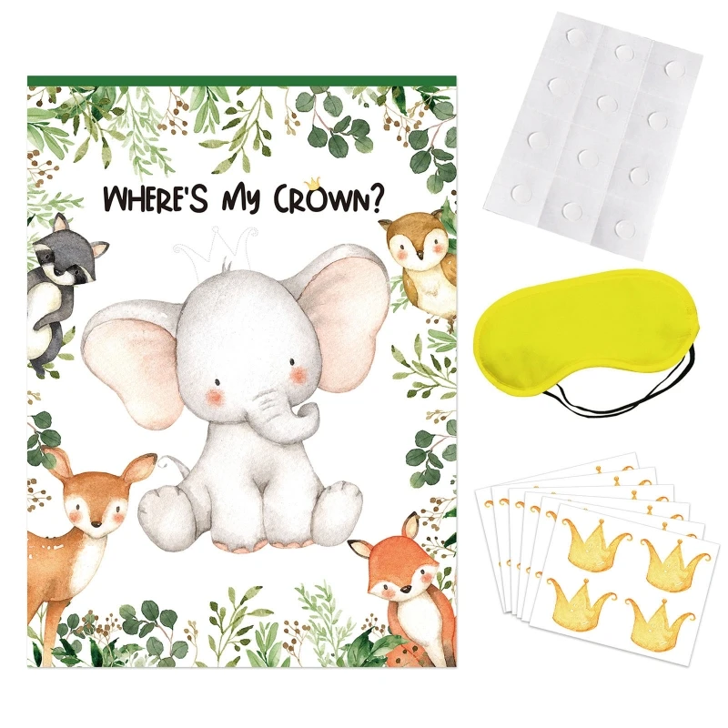 67JC Pin The Dummy On The Baby Game Set Eye Mask Stickers Tape Kit Supplies for Neutral Boy Girl Gift Supplies for Infant Tod
67JC Pin The Dummy On The Baby Game Set Eye Mask Stickers Tape Kit Supplies for Neutral Boy Girl Gift Supplies for Infant Tod