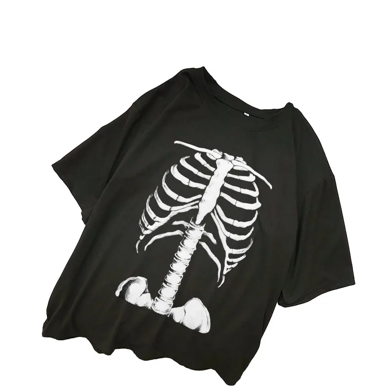 y2k Women Short Sleeve T-Shirt Summer New Creative Skeleton Print Loose Casual Harajuku Streetwear Fashion Woman Blouses Clothes
y2k Women Short Sleeve T-Shirt Summer New Creative Skeleton Print Loose Casual Harajuku Streetwear Fashion Woman Blouses Clothes