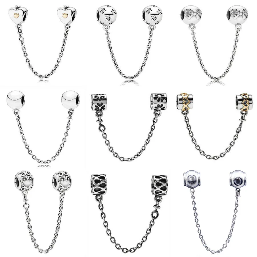 Signature Heart & Crown Daisy Dainty Bow Starry Night Safety Chain Beads Fit Europe Bracelet 925 Sterling Silver Charm
Signature Heart & Crown Daisy Dainty Bow Starry Night Safety Chain Beads Fit Europe Bracelet 925 Sterling Silver Charm