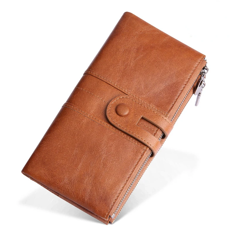 Luxury Zipper Buckle Card Holder Credit Retro Fashion Genuine Leather Women's Long Wallet Coin Purse Women's Clutch Bag
Luxury Zipper Buckle Card Holder Credit Retro Fashion Genuine Leather Women's Long Wallet Coin Purse Women's Clutch Bag