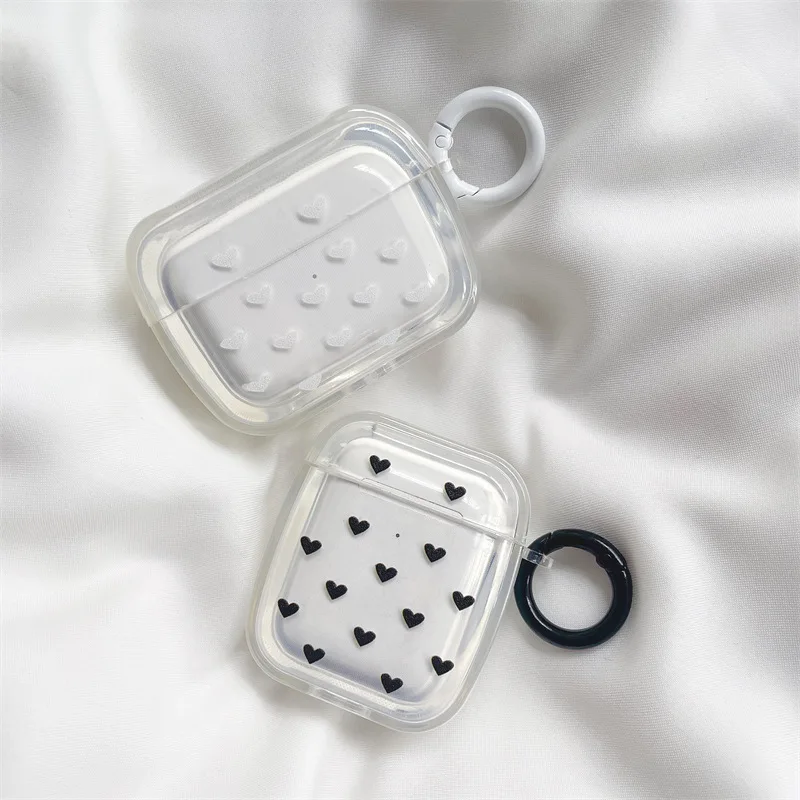 Black White Hearts Transparent Apple AirPods 1 2 3 Pro Case Cover IPhone Bluetooth Earbuds Accessories Airpod Case Air Pods Case
Black White Hearts Transparent Apple AirPods 1 2 3 Pro Case Cover IPhone Bluetooth Earbuds Accessories Airpod Case Air Pods Case