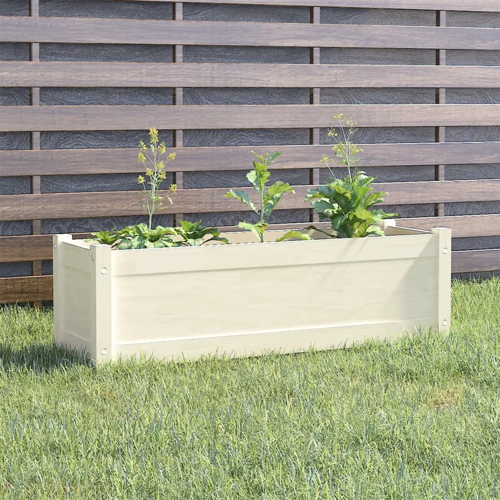 Garden Planters, Solid Pinewood Patio Plant Pots, Raised Bed Garden Decoration White 100x31x31 cm
Garden Planters, Solid Pinewood Patio Plant Pots, Raised Bed Garden Decoration White 100x31x31 cm
