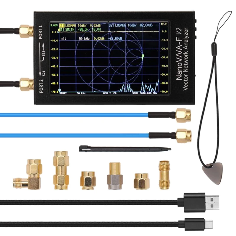 Nanovna Nanovna-F VNA HF VHF UHF Vector Network Antenna Analyzer + 4.3 Inch IPS LCD
Nanovna Nanovna-F VNA HF VHF UHF Vector Network Antenna Analyzer + 4.3 Inch IPS LCD