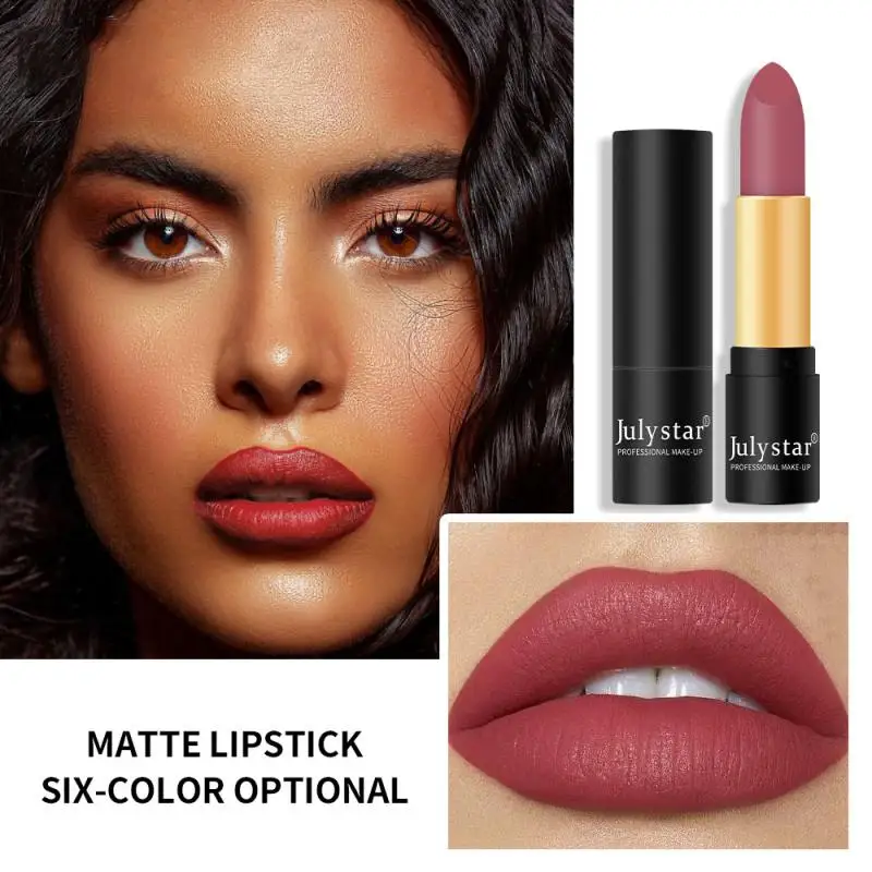 6 Colors Matte Lipstick Waterproof Lasting Not Easy To Decolorise Non-stick Cup Stick Sexy Red Velvet Lipsticks Women Cosmetics
6 Colors Matte Lipstick Waterproof Lasting Not Easy To Decolorise Non-stick Cup Stick Sexy Red Velvet Lipsticks Women Cosmetics