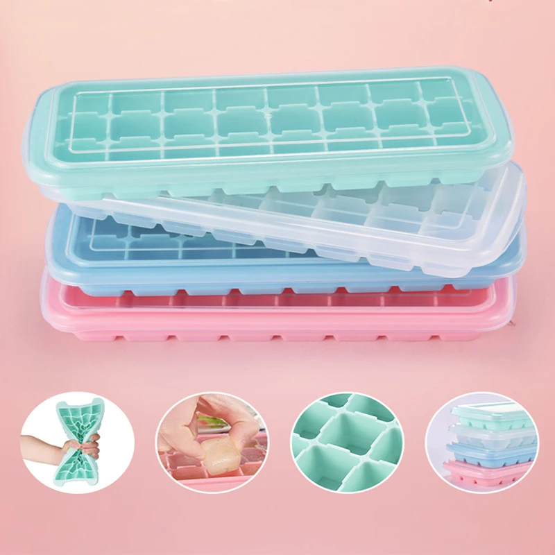 24Grid Ice Cube Tray Silicone Mold Square Shape Ice Cube Makers for Whisky Wine Cool Reusable Kitchen DIY Ice Cube Tray with Lid
24Grid Ice Cube Tray Silicone Mold Square Shape Ice Cube Makers for Whisky Wine Cool Reusable Kitchen DIY Ice Cube Tray with Lid