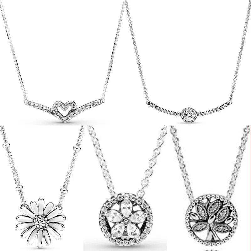 Sparkling Heart Wishbone Collier Daisy Flower Snowflake Necklace For Sterling Silver Bead Charm Bracelet Fashion Diy Jewelry
Sparkling Heart Wishbone Collier Daisy Flower Snowflake Necklace For Sterling Silver Bead Charm Bracelet Fashion Diy Jewelry