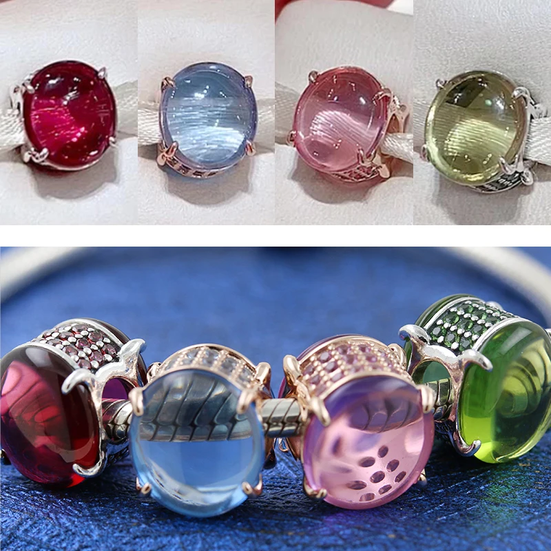 New Exquisite Glass Bead Charm 925 Sterling Silver Beads Transparent Pendant Fit Original Pandora Bracelets Women DIY Jewelry
New Exquisite Glass Bead Charm 925 Sterling Silver Beads Transparent Pendant Fit Original Pandora Bracelets Women DIY Jewelry