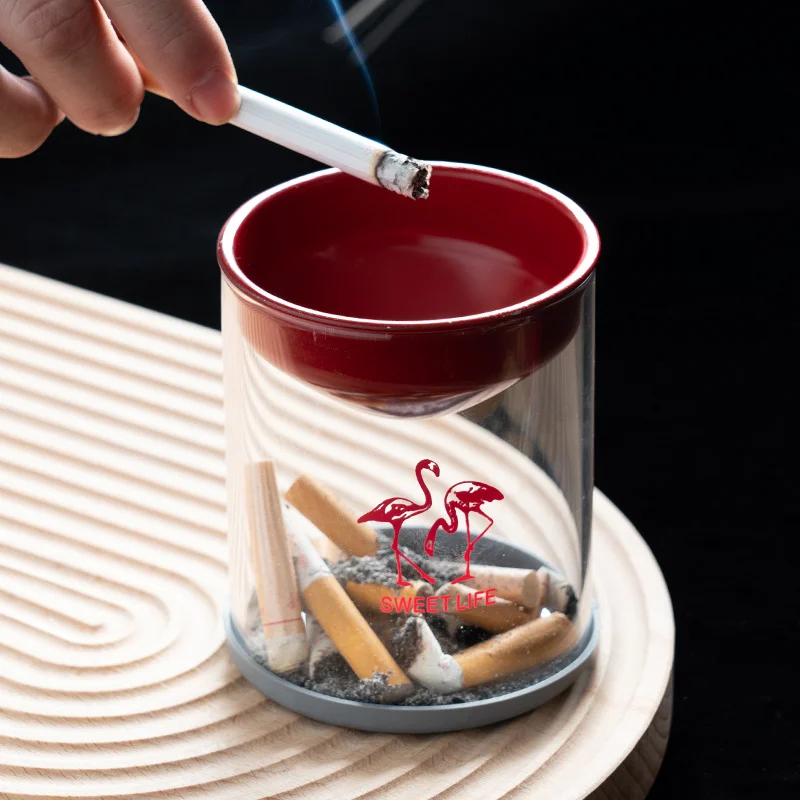 Household Creative Glass Ashtray Windproof Prevent Fly Ash Ashtray Stylish with Lid Ashtrays Metal Ornaments
Household Creative Glass Ashtray Windproof Prevent Fly Ash Ashtray Stylish with Lid Ashtrays Metal Ornaments
