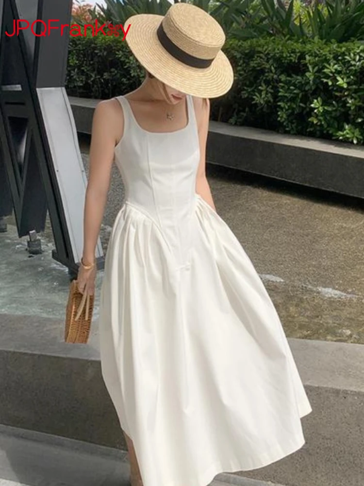 White Hepburn Vest Skirt French Long Suspender Dress Maxi Dresses for Women Woman Dress White Dress Dresses for Women Party
White Hepburn Vest Skirt French Long Suspender Dress Maxi Dresses for Women Woman Dress White Dress Dresses for Women Party