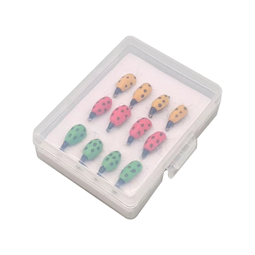 6/12pcs Fly Hooks Coccinella Septempunctata Flyfishing Lures Baits Fishing Hooks Seven-star Ladybug Fly Bait Flyfishing Luya
6/12pcs Fly Hooks Coccinella Septempunctata Flyfishing Lures Baits Fishing Hooks Seven-star Ladybug Fly Bait Flyfishing Luya