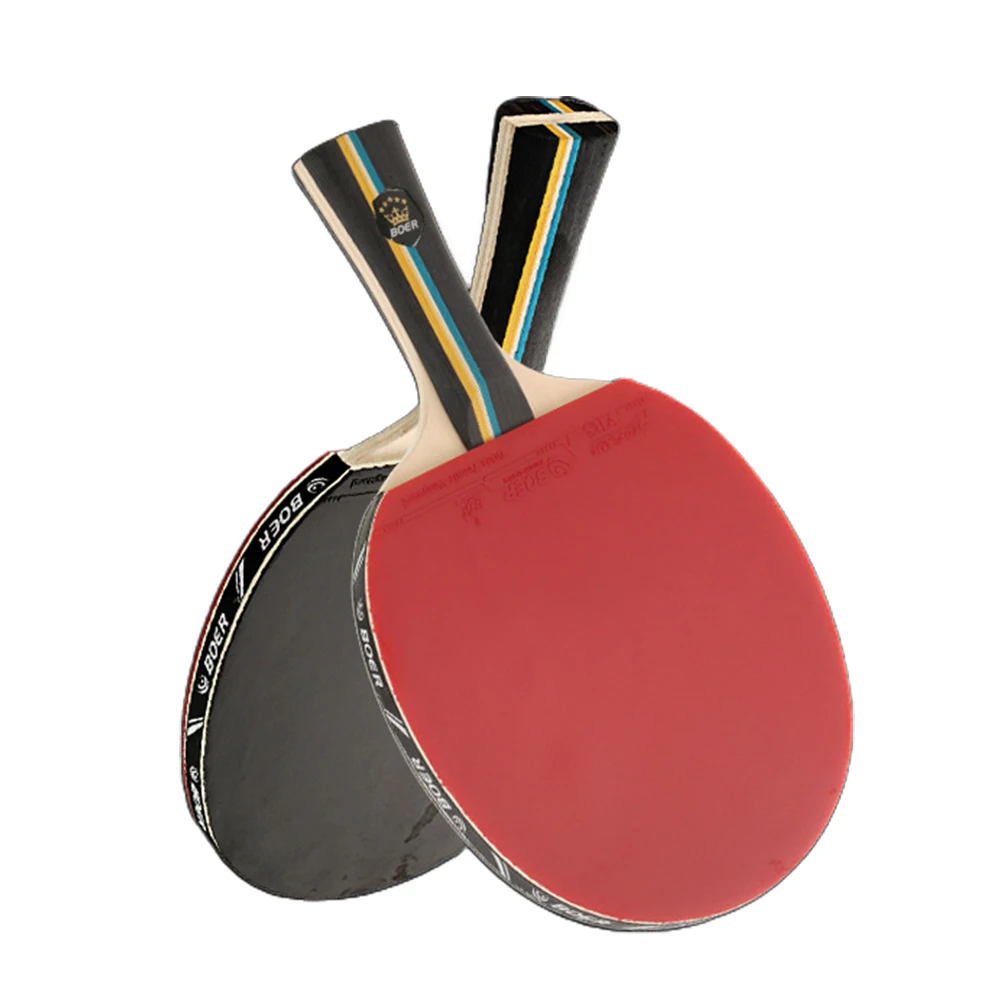 BOER 2 Star Spin Control Table Tennis Racket 7 Ply Wood Ping Pong Bat Long Handl Long Handle/horizontal Racket Finished Racket
BOER 2 Star Spin Control Table Tennis Racket 7 Ply Wood Ping Pong Bat Long Handl Long Handle/horizontal Racket Finished Racket