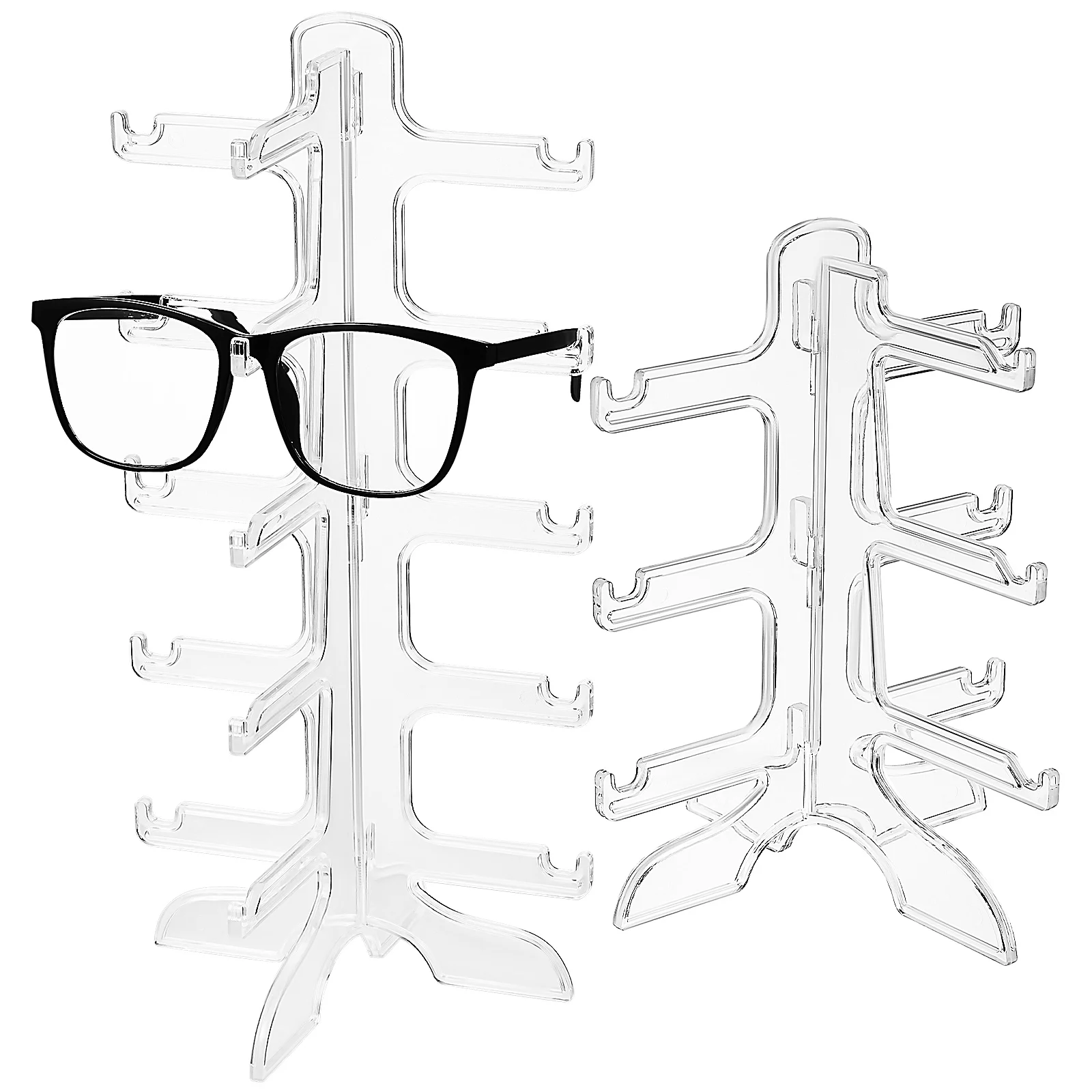 2 Pcs Eye Glasses Holder Display Shelf Upright Clear Frames Plastic Sunglass Eyeglass Stand
2 Pcs Eye Glasses Holder Display Shelf Upright Clear Frames Plastic Sunglass Eyeglass Stand