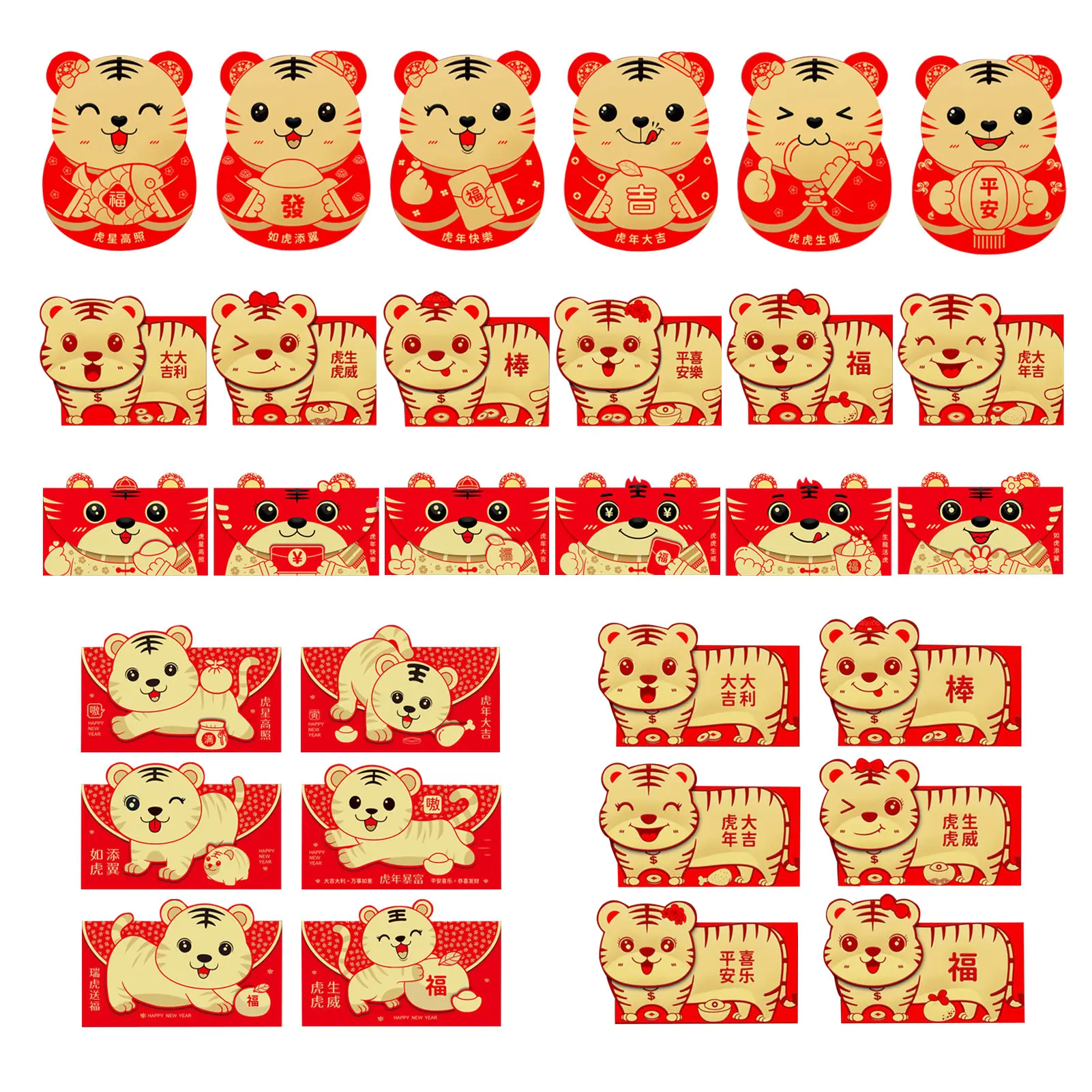 6 шт. красные конверты, китайский HongBao бумажный пакет для денег, 2022, новогодний счастливый красный пакет, мультяшный рисунок тигра, товары для...
6 шт. красные конверты, китайский HongBao бумажный пакет для денег, 2022, новогодний счастливый красный пакет, мультяшный рисунок тигра, товары для...
