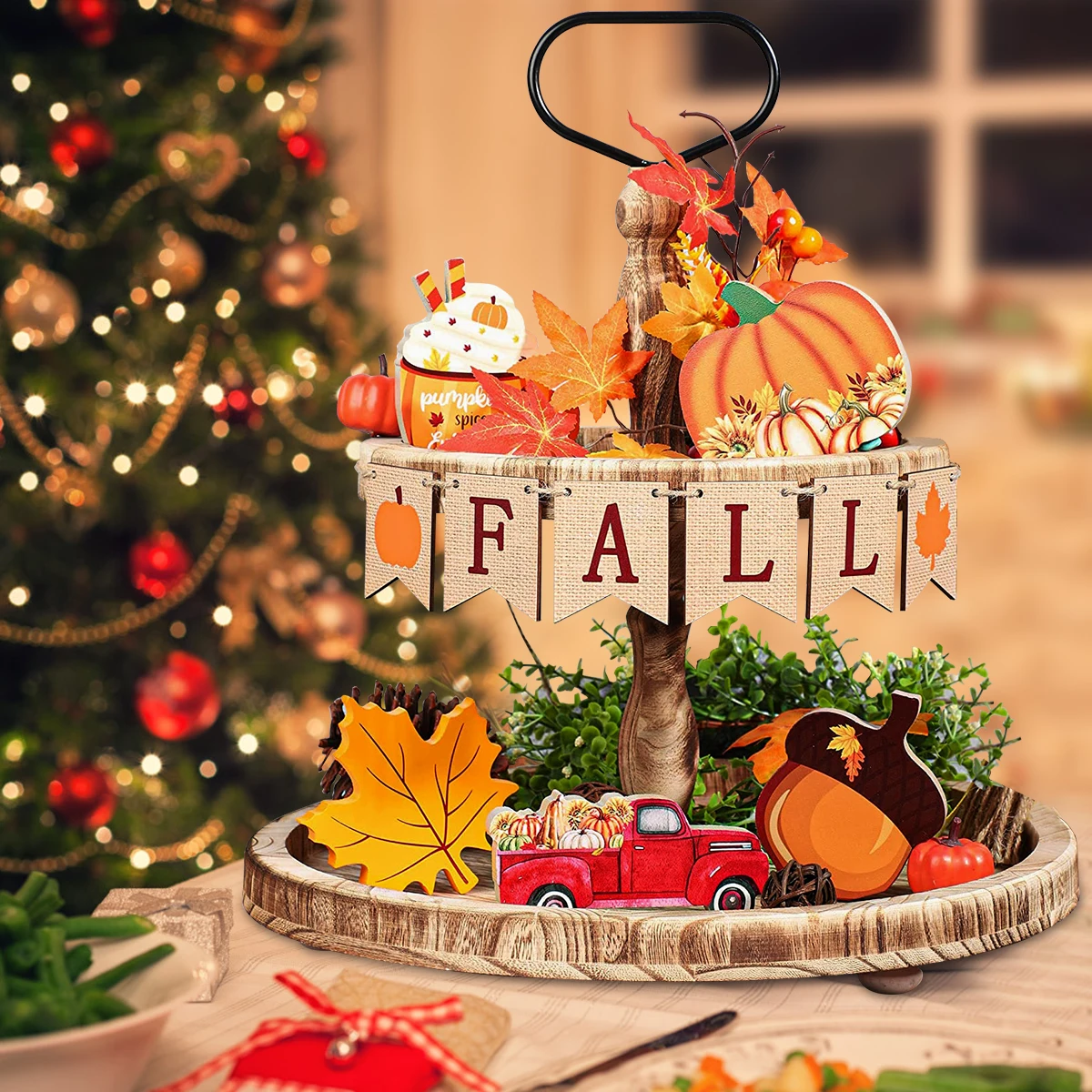 6Pcs Wooden Fall Tiered Tray Decor Harvest Fall Decorations Pumpkin Maple Leaves Autumn Tabletop Ornaments Truck Acorn Fall
6Pcs Wooden Fall Tiered Tray Decor Harvest Fall Decorations Pumpkin Maple Leaves Autumn Tabletop Ornaments Truck Acorn Fall