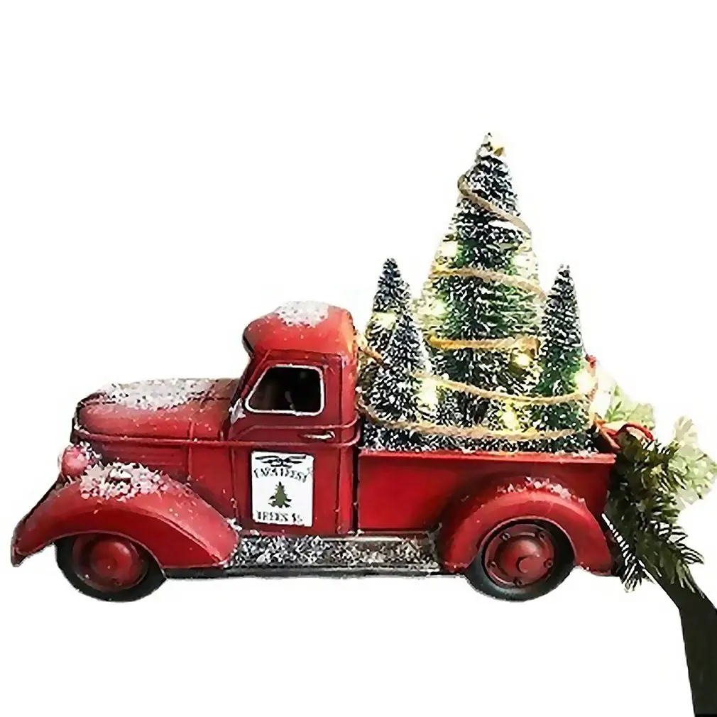 Christmas Trucks Ornaments Red Pickup Car Toy With Light Miniature Car Model Toy Boy Gift Christmas Decorations for Home Xmas 
Christmas Trucks Ornaments Red Pickup Car Toy With Light Miniature Car Model Toy Boy Gift Christmas Decorations for Home Xmas