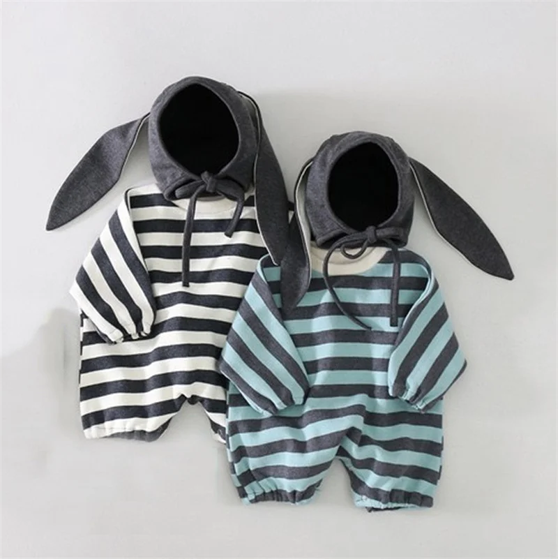 Baby Boy Girl Clothes Set 0-24 Months 2pcs Rabbit Style Costume For Toddler Baby Romper + Cap With Ears Striped Kids Clothing
Baby Boy Girl Clothes Set 0-24 Months 2pcs Rabbit Style Costume For Toddler Baby Romper + Cap With Ears Striped Kids Clothing