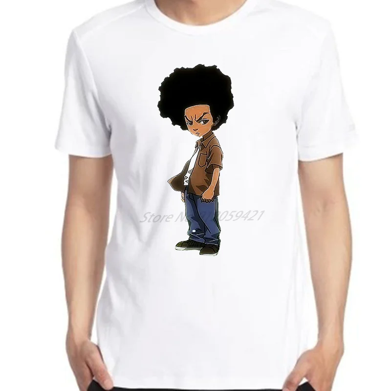 Funny the Boondocks Rapper Huey Freeman Classic graphic t shirts Oversized t shirt Tees Tops Harajuku Streetwear Men's clothing
Funny the Boondocks Rapper Huey Freeman Classic graphic t shirts Oversized t shirt Tees Tops Harajuku Streetwear Men's clothing