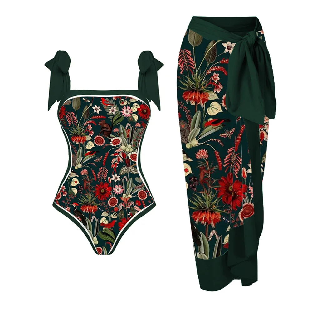 

2023 винтажный слитный купальник с рисунком волшебника леса орангутана, праздничная пляжная одежда, накидка, дизайнерский купальный костюм, летняя одежда для серфинга