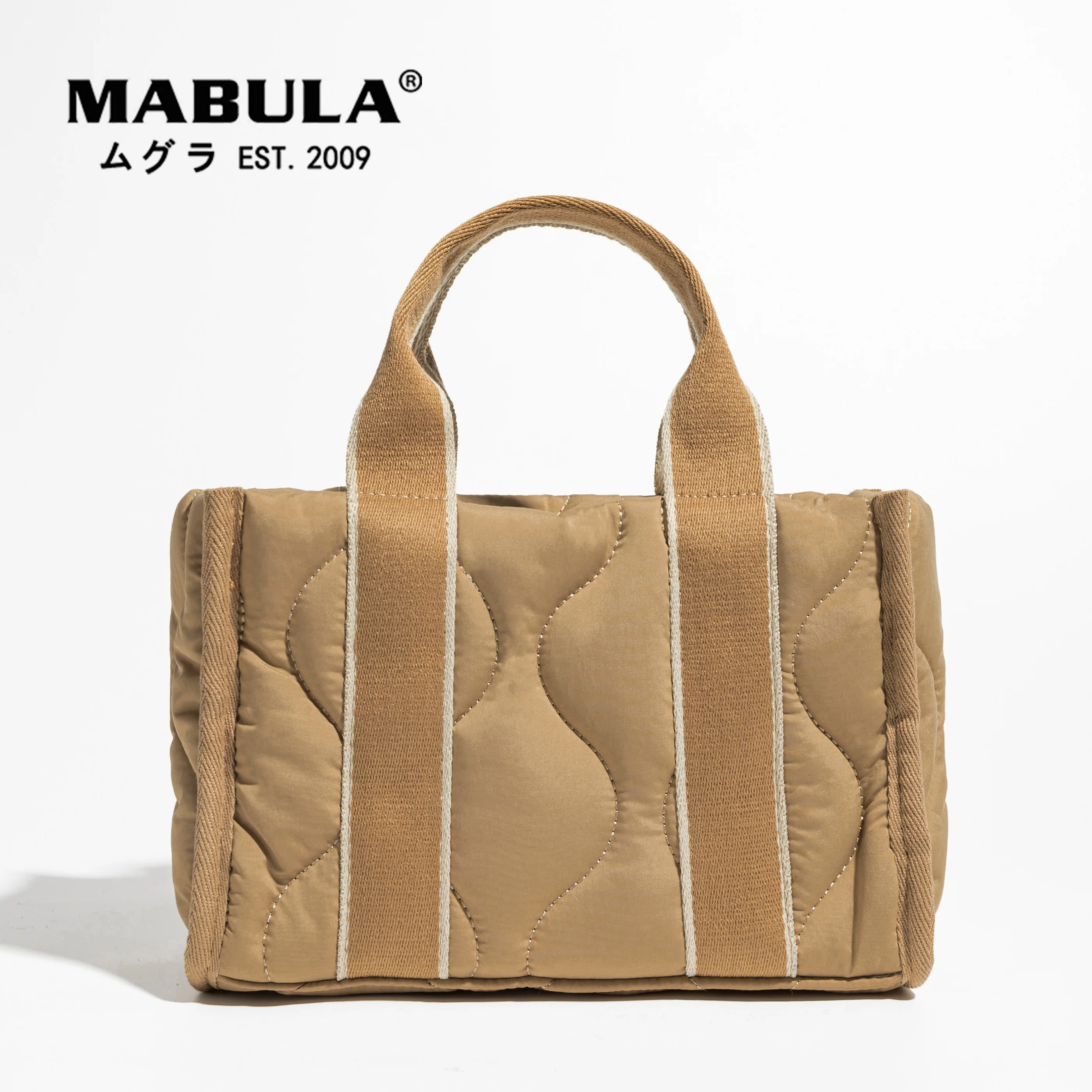 

MABULA Geometric Design Quilted Top Handle Satchel Purse for Women Fashion Winter Padded Crossbody Bag Casual Shopper Handbag