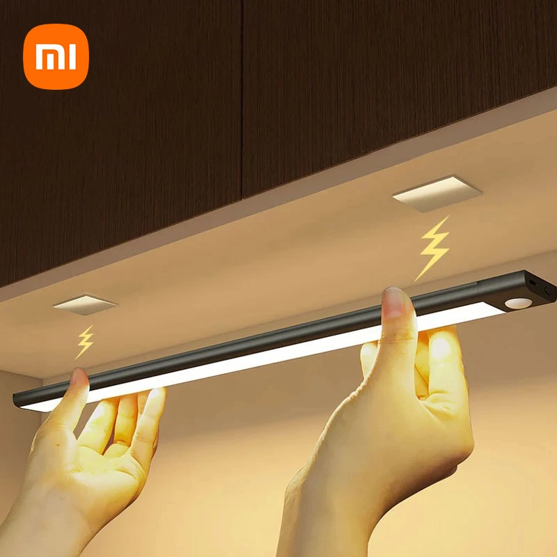 

Перезаряжаемая лампа Xiaomi, ночник, светодиодный светильник под шкаф, светильник с датчиком движения, светильник для чулана, шкафа, кухни, Дом...