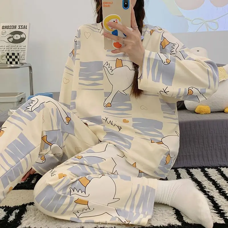 Nice Cute Sanrio Women Cartoon Pajamas Cinnamoroll Pachacco Pom Pom Purin Pure Cotton Autumn Long-Sleeved Loungewear Set
Nice Cute Sanrio Women Cartoon Pajamas Cinnamoroll Pachacco Pom Pom Purin Pure Cotton Autumn Long-Sleeved Loungewear Set