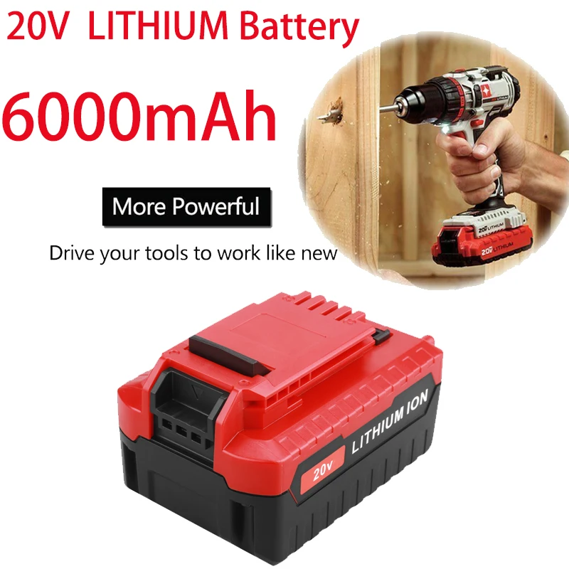 New PCC685L Battery For Porter Cable 20V Max LITHIUM-6.0Ah Battery PACK PCC685L PCC680L PCC681L PCCK602L2 PCC600 PCC64PCC682L 0
New PCC685L Battery For Porter Cable 20V Max LITHIUM-6.0Ah Battery PACK PCC685L PCC680L PCC681L PCCK602L2 PCC600 PCC64PCC682L 0