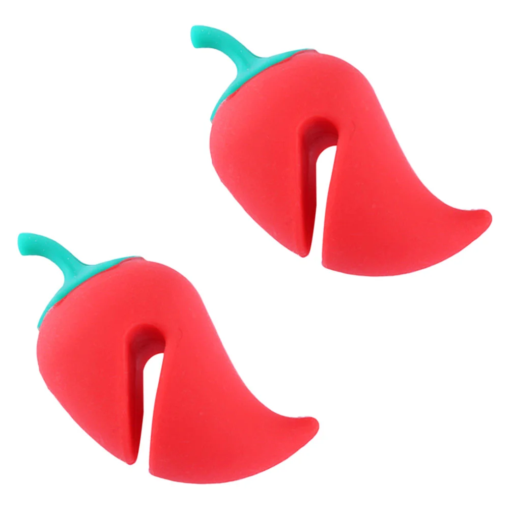 

Lid Pot Lifter Holder Silicone Spill Clip Proof Steam Stopper Soup Stand Kitchen Cooking Over Pan Boil Releaser Spoon