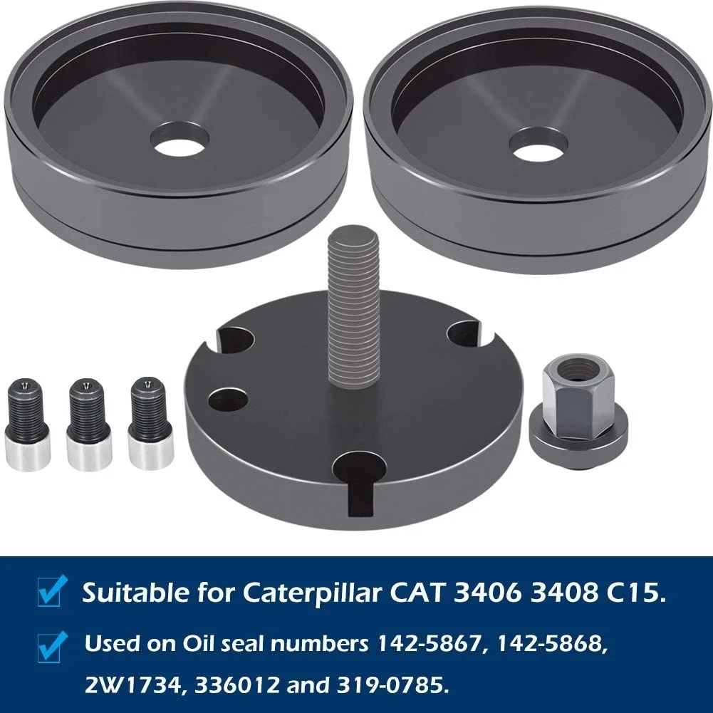 Diesel Front & Rear Crankshaft Seal Wear Sleeve Tool Kit Replace for CAT Caterpillar 3406 3408 C-15 
Diesel Front & Rear Crankshaft Seal Wear Sleeve Tool Kit Replace for CAT Caterpillar 3406 3408 C-15