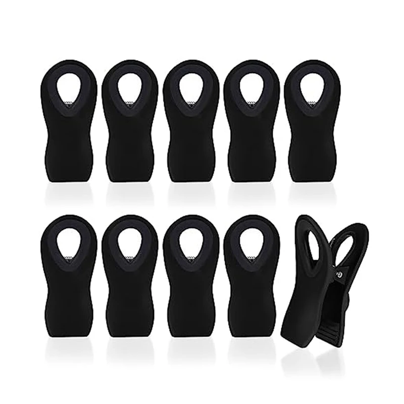 10 PCS Magnetic Chip Clips Black Plastic For Food Packages,Chip Bag Clip And Kitchen Storage
10 PCS Magnetic Chip Clips Black Plastic For Food Packages,Chip Bag Clip And Kitchen Storage