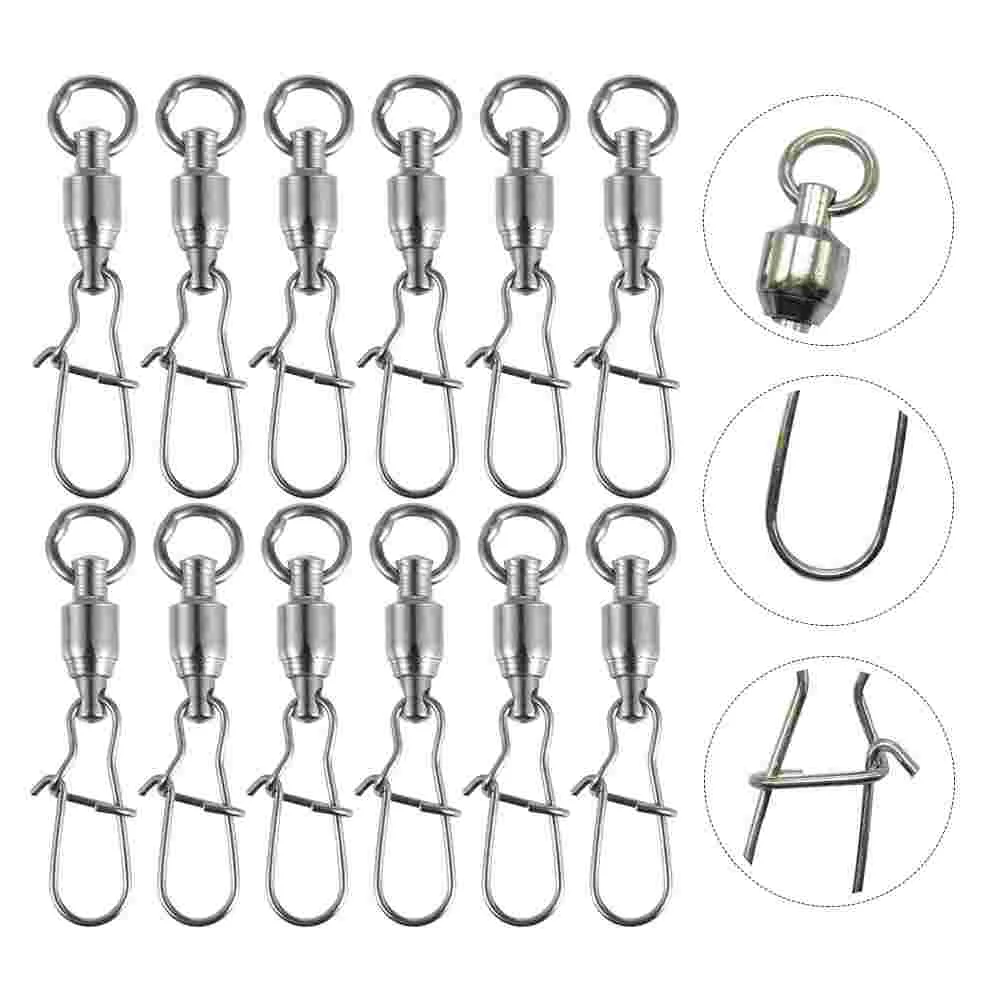 20Pcs Swivel Snap Hook Fishing Bearing Swivel Hanging Snap Swivel Swivel Snap Hooks Swivel Eye Hook Rolling Swivel Tackle
20Pcs Swivel Snap Hook Fishing Bearing Swivel Hanging Snap Swivel Swivel Snap Hooks Swivel Eye Hook Rolling Swivel Tackle