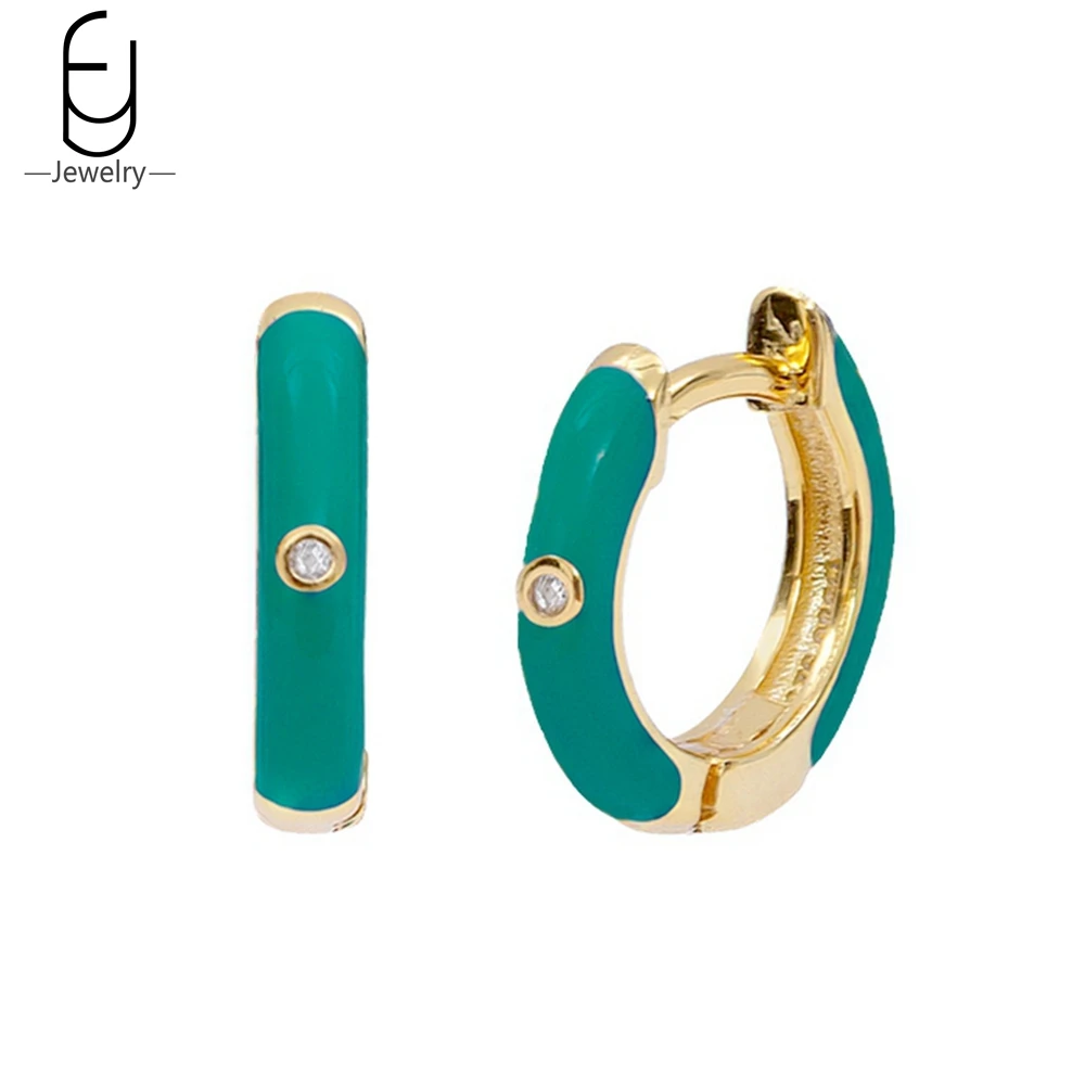 925 Sterling Silver Ear Buckles Minimalist Colorful Enamel Small Hoop Earrings Party Fashion Ladies Jewelry Accessories Gifts
925 Sterling Silver Ear Buckles Minimalist Colorful Enamel Small Hoop Earrings Party Fashion Ladies Jewelry Accessories Gifts