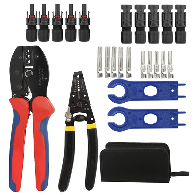 

Crimping Pliers Solar Connector Terminal Crimping Pliers LY-2546B Photovoltaic Pressing Clamping Toolkit