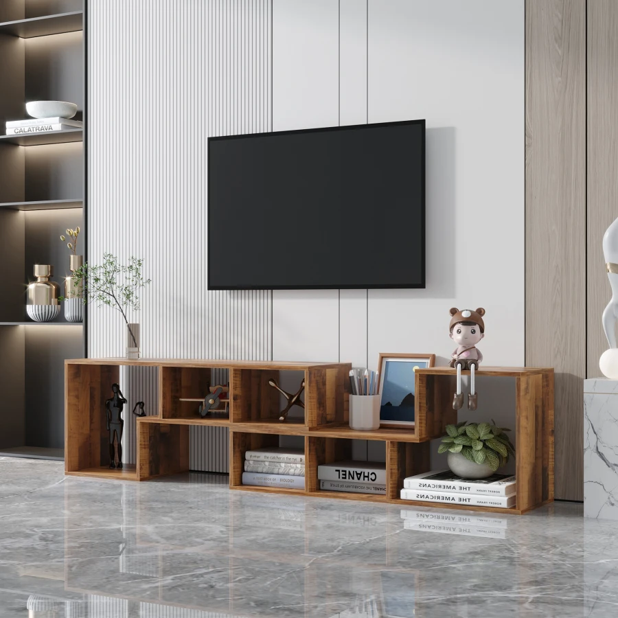 Double L-Shaped Oak TV Stand,Display Shelf ,Bookcase for Home Furniture,Fir Wood 
Double L-Shaped Oak TV Stand,Display Shelf ,Bookcase for Home Furniture,Fir Wood