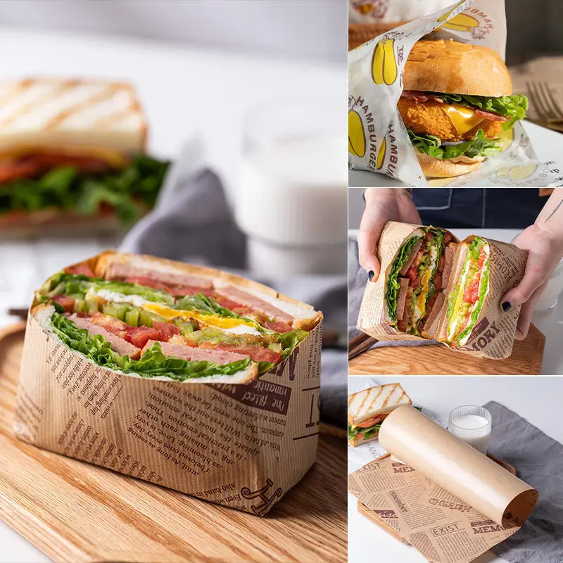 30PCS Parchment Oilpaper Wrapping Paper Grease-resistant Food Wrap Paper Sheets Bread Sandwich Wrapping Paper Kitchen Gadgets
30PCS Parchment Oilpaper Wrapping Paper Grease-resistant Food Wrap Paper Sheets Bread Sandwich Wrapping Paper Kitchen Gadgets