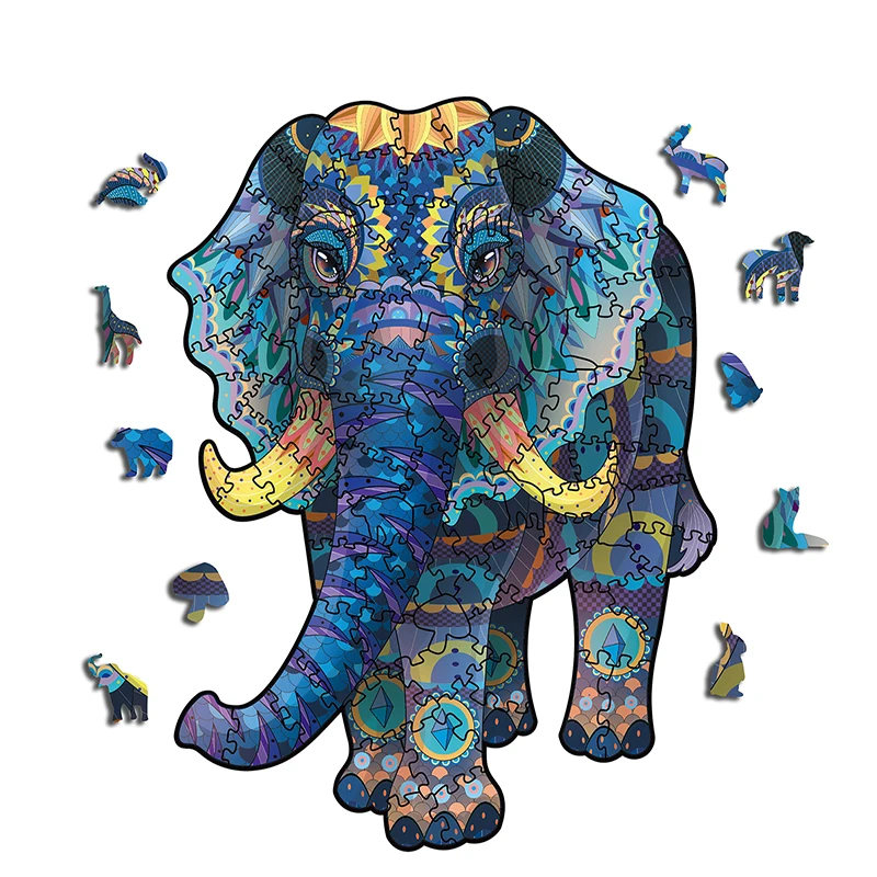 Animal Wooden Puzzle 300 Pieces 40 Design Big Elephant A3 Size Irregular Shaped Unique Custom Jigsaw Gift Box Fidget Toy
Animal Wooden Puzzle 300 Pieces 40 Design Big Elephant A3 Size Irregular Shaped Unique Custom Jigsaw Gift Box Fidget Toy