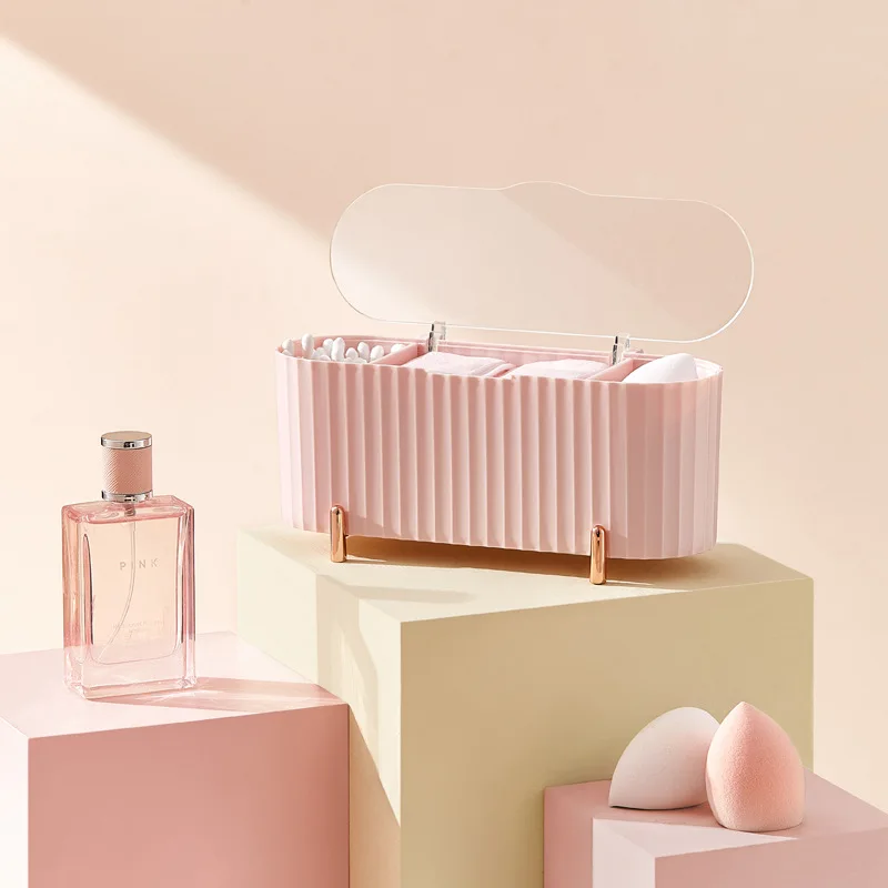 Cosmetic Storage Box With Clear Lid Dustproof Makeup Remover Cotton Lipstick Desktop Organizer Bathroom Swabs Beauty Egg Holder
Cosmetic Storage Box With Clear Lid Dustproof Makeup Remover Cotton Lipstick Desktop Organizer Bathroom Swabs Beauty Egg Holder